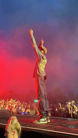 Raising Hands Travis Scott Concert Wallpaper