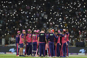 Rajasthan Royals Team Huddle Wallpaper