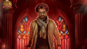 Rajinikanth Inside Church Wallpaper