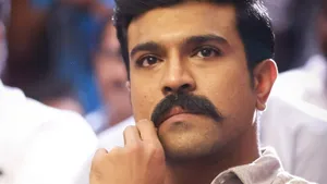 Ram Charan Hd Playing With Mustache Wallpaper