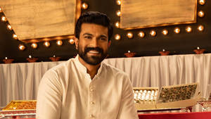 Ram Charan Hd Rrr Party Scene Wallpaper