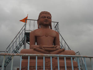 Ram Ji Monument At Jain Temple Wallpaper