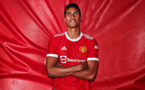 Raphael Varane Red Silk Wallpaper