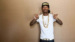 Rapper Gesture Gold Chain.jpg Wallpaper