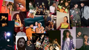 Rapper Pc Stands Behind The Mic. Wallpaper