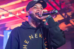 Rapper Performingat Concert Wallpaper