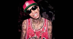 Rapper Tyga Looking Intense Wallpaper