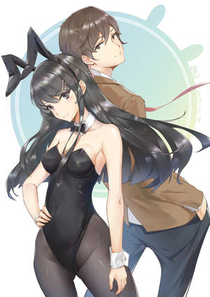 Rascal Does Not Dream Of Bunny Girl Senpai Couple Hd Wallpaper