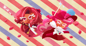 Raspberry Mousse Cookie Run Wallpaper