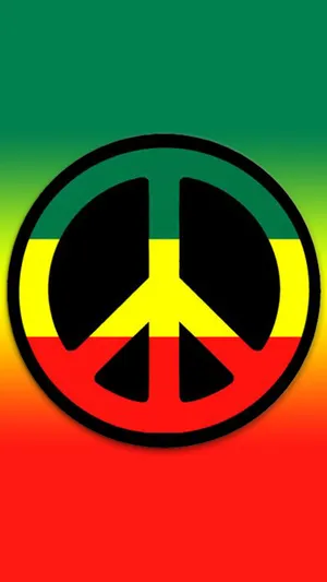 Rasta Peace Symbol Wallpaper