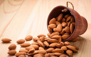 Raw Almond Nuts Wallpaper