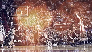 Ray Allen Finals Game 6 Shoot Wallpaper