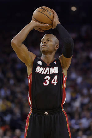 Ray Allen Shooting Form Wallpaper