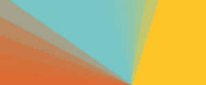 Rays In Yellow, Orange, And Teal Wallpaper