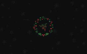Razer Logo In Christmas Wreath 4k Wallpaper