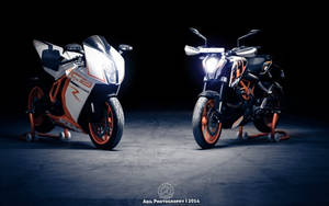 Rc 390 And Duke 125 Ktm Bike Wallpaper