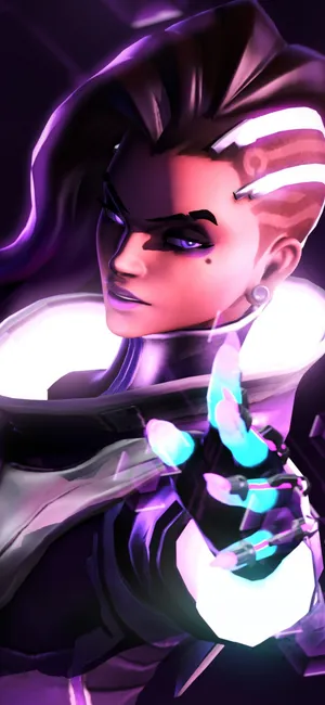 Ready To Hack The Enemy Team - Sombra Overwatch Wallpaper