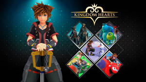 Ready Your Keyblade And Join The Adventure With Disney Pixar And Kingdom Hearts 3. Wallpaper