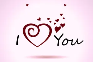 Really Cool Love Message With Hearts Wallpaper