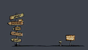 Really Cool Waterslides Signboard Funny Simple Desktop Wallpaper