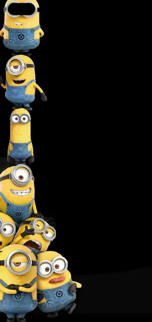 Realme 6 Pro Punch Hole Minions Wallpaper