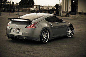 Rear View Of A Nissan 370z Wallpaper