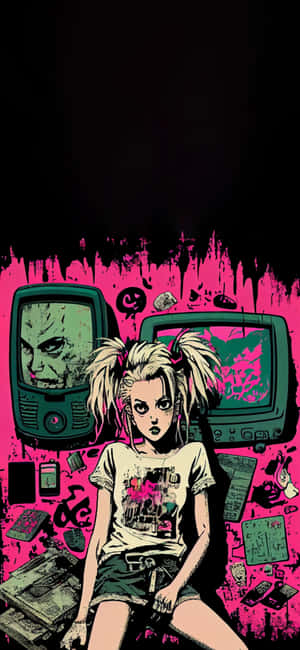 Rebel Girl Retro T Vs Aesthetic Wallpaper