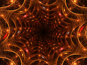 Receding Star Fractal Design Wallpaper