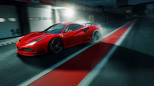 Red 1920x1080 Ferrari 488 Gtb Pits Wallpaper