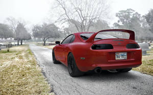 Red 1994 Toyota Supra Mk4 Wallpaper