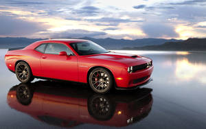 Red 2015 Dodge Challenger Srt Wallpaper