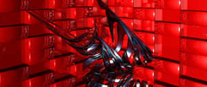 Red Abstract Art 2560x1080 Wallpaper