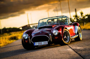 Red Ac Cobra Classic Car Wallpaper