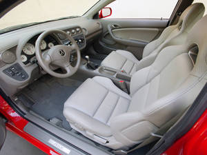 Red Acura Front Seat Wallpaper