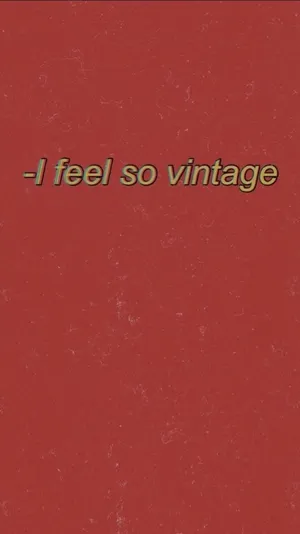 Red Aesthetic Tumblr I Feel So Vintage Wallpaper