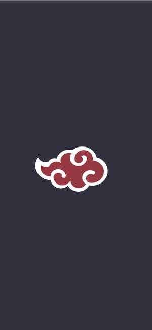 Red Akatsuki Cloud Iphone Gray Wallpaper