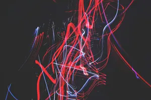 Red And Black Iphone Showing Stunning Dual-tone Finish Wallpaper