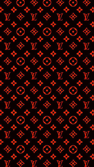 Red And Black Louis Vuitton Phone Wallpaper