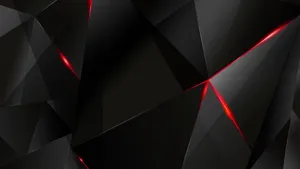 Red And Black Polygonal Abstract Design Wallpaper