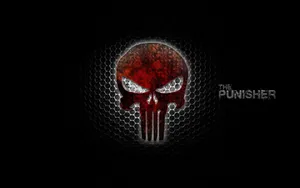 Red And Black Punisher Logo Wallpaper