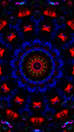 Red And Black Trippy Light Wallpaper