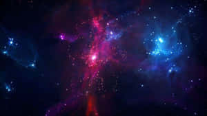 Red And Blue 1920 X 1080 Nebula Wallpaper