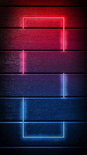 Red And Blue Neon Led Light Wallpaper