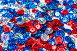 Red And Blue Sequins Wallpaper