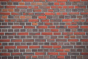 Red And Grey Brick Wall Wallpaper