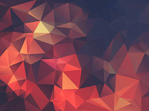 Red And Orange Geometric Wallpaper