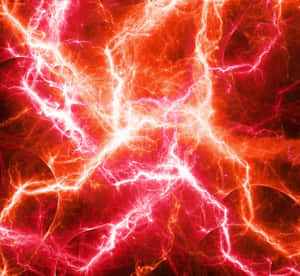 Red And Orange Lightning Backgorund Wallpaper