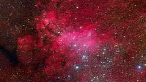 Red And Pink Galaxy Wallpaper