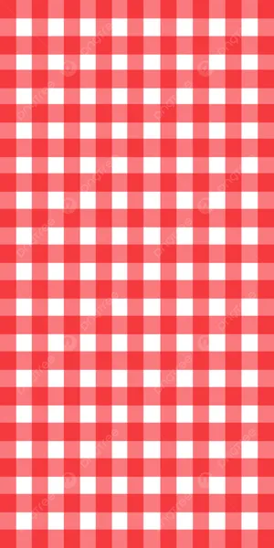 Red And White Gingham Tablecloth Wallpaper