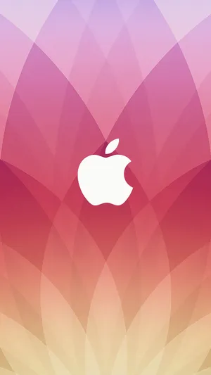 Red And Yellow Gradient Apple Logo Smartphone Background Wallpaper
